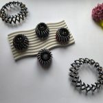 گیره مو گوجه ای نگین دار